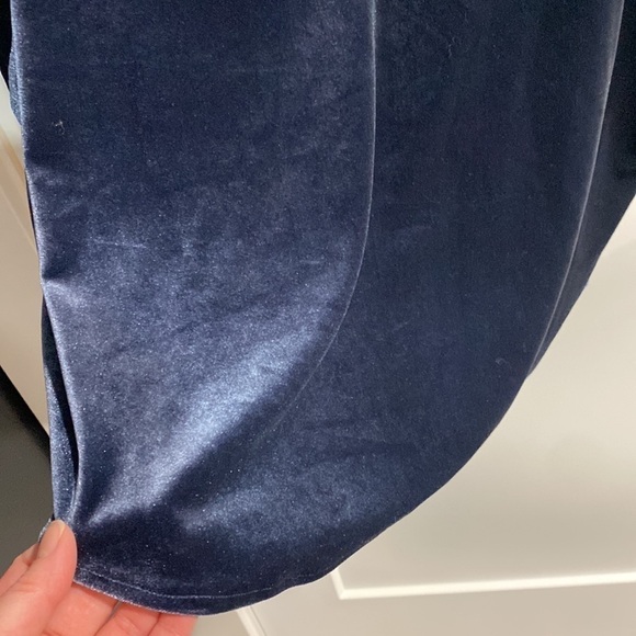 MADEWELL Blue Velvet Top EUC - Picture 9 of 11